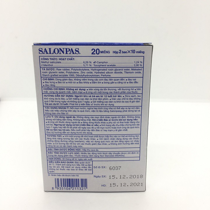 Cao dán Salonpas