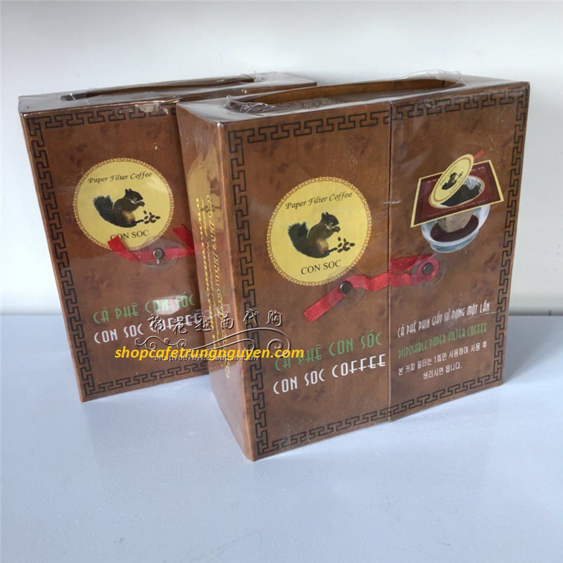 CÀ PHÊ CON SÓC PHIN LỌC ĐÔI NÂU
