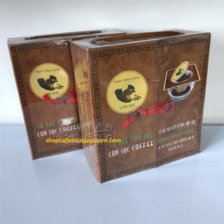 Cà phê con sóc phin lọc đôi nâu