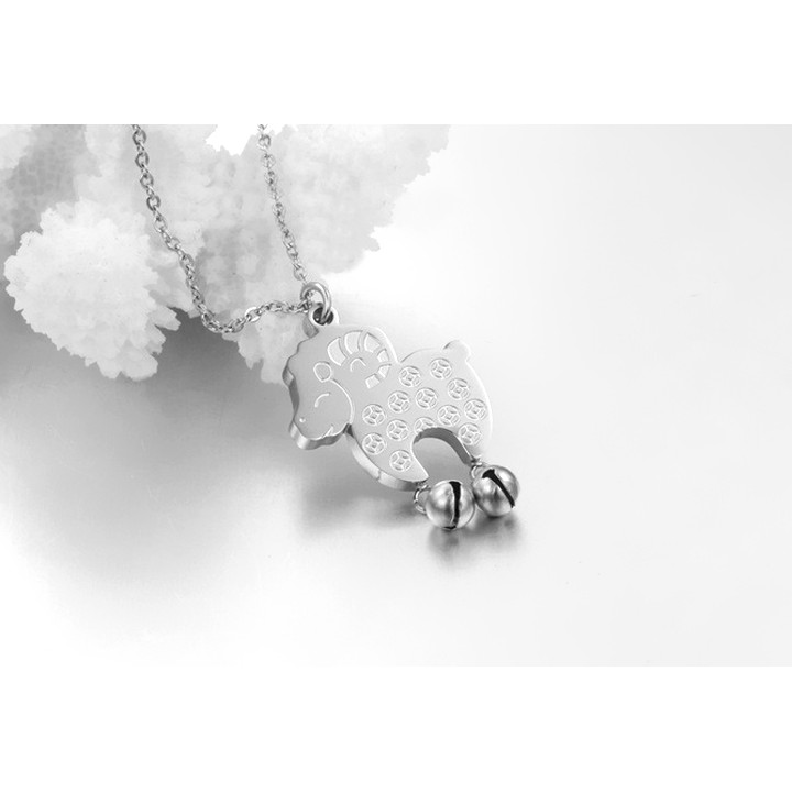 DÂY CHUYỀN TITAN CAO CẤP CON CỪU TN018 màu vàng hồng siêu đẹp, bền màu, chuẩn thời trang