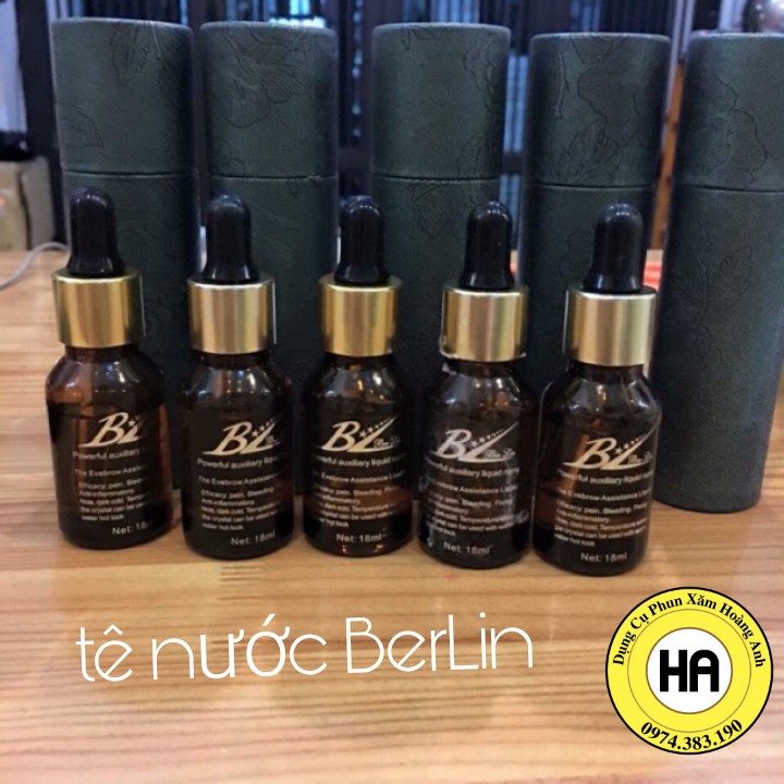 Nước BerLin (BL) hỗ trợ phun xăm chính hãng | Chuyên dụng cho môi mày | 18ml | dcpxhoanganh Nước BL hỗ trợ phun xăm luôn