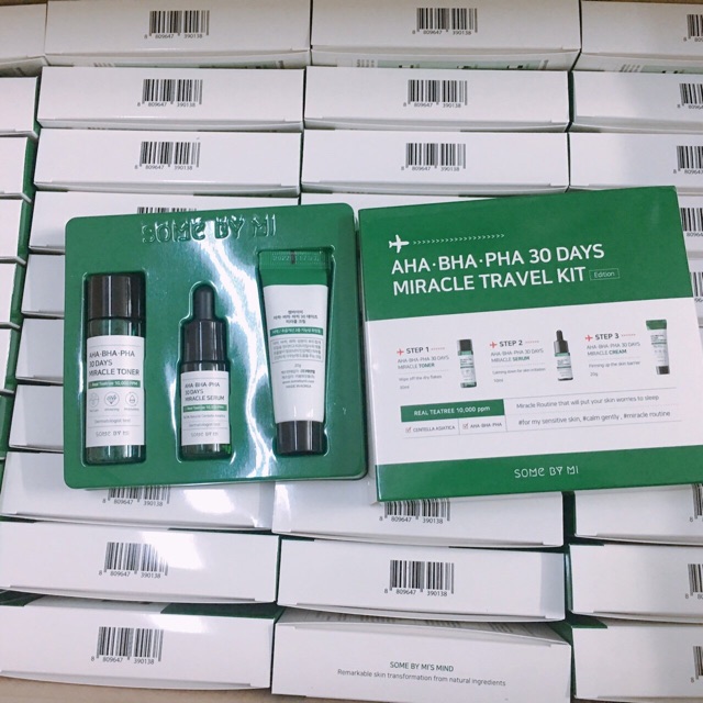 Set Dưỡng Da Giảm Mụn Some By Mi AHA- BHA-PHA 30 Days Miracle (mini)