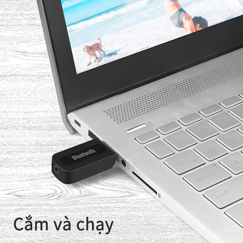 Cáp âm thanh 3.5mm Bộ thu âm thanh USB Bộ chuyển đổi âm thanh không dây BT360 Bộ thu Bluetooth 2 trong 1