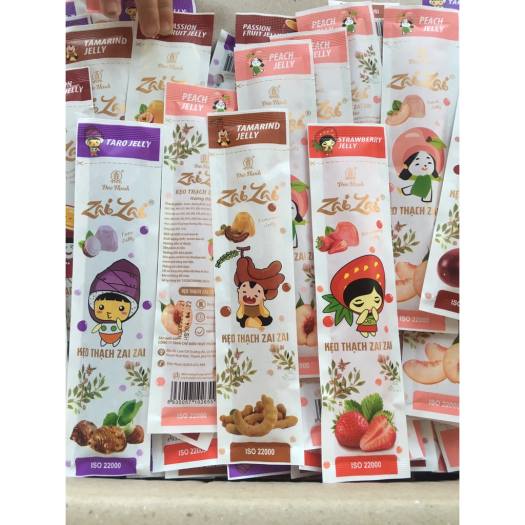 Thạch ZaiZai Rau Câu Đức Hạnh Dài 500Gr Kẹo Zai Zai Ăn Vặt