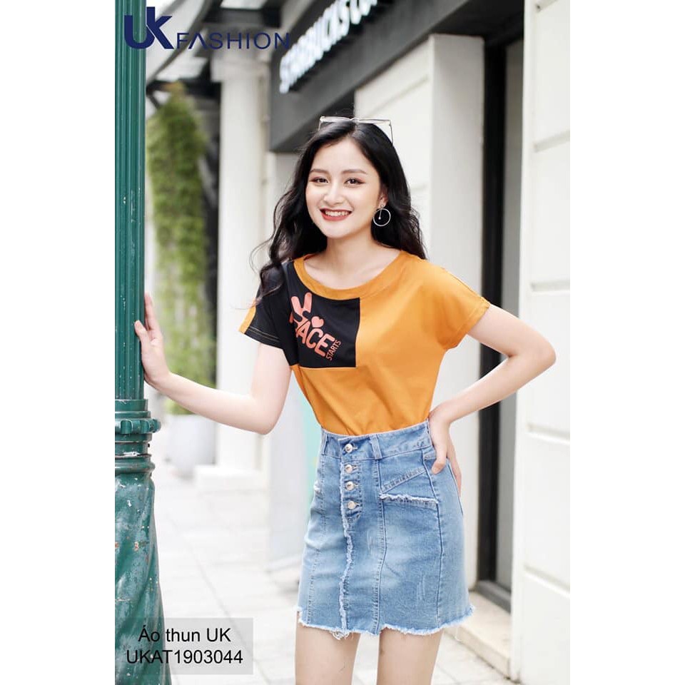 ÁO THUN NỮ CAO CẤP UK PHỐI MÀU ĐỘC ĐÁO | BigBuy360 - bigbuy360.vn