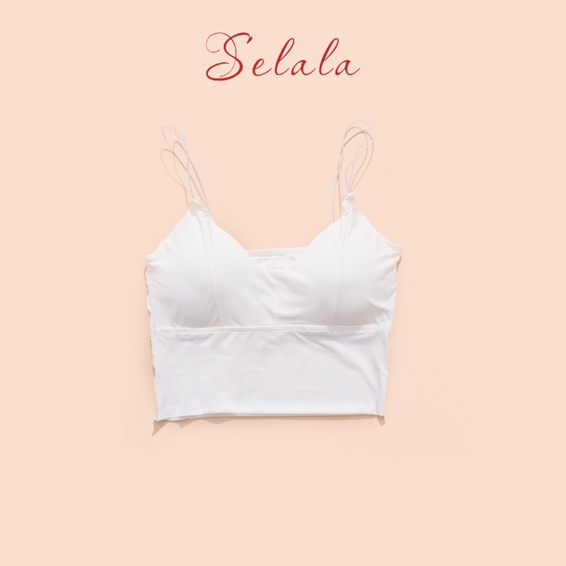 Áo 2 Dây Selala Dáng CropTop Quai Mảnh Siêu Đẹp, Siêu Chất 2S03