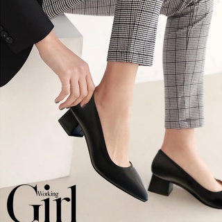 Giày DOLLY Cao Gót 3 Phân Bít Mũi Nhọn Mã 1377
