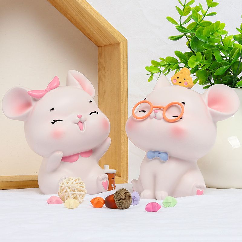 Phụ kiện bánh sinh nhật  Chuột cute dễ thương trang trí bánh sinh nhật