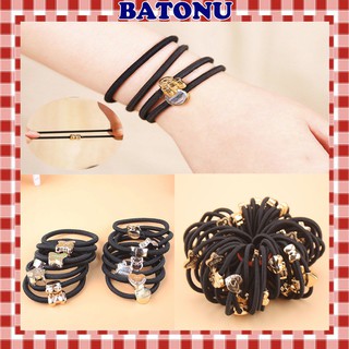 Dây Buộc Tóc Đính Hạt Charm, Thun Cột Tóc Xinh Xắn SC20