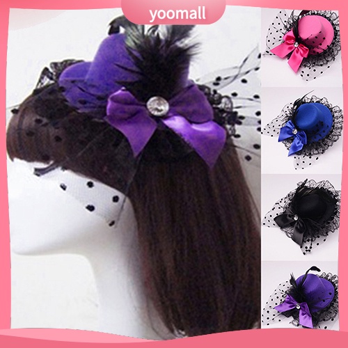 Kẹp Tóc Hình Nón Phối Ren Hoa Nữ Tính