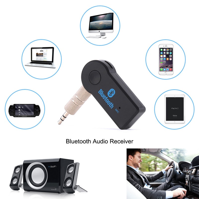 Thiết Bị Nhận Tín Hiệu Âm Thanh Bluetooth 5.0 AUX Không Dây Giắc Cắm 3.5mm Dùng Trong Xe Hơi | BigBuy360 - bigbuy360.vn