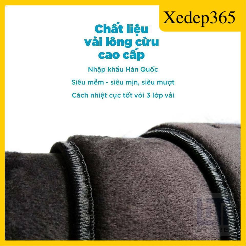[𝐅𝐑𝐄𝐄𝐒𝐇𝐈𝐏 - Hàng loại 1] Thảm taplo YARIS bằng lông Cừu 3 lớp hoặc Da Cacbon
