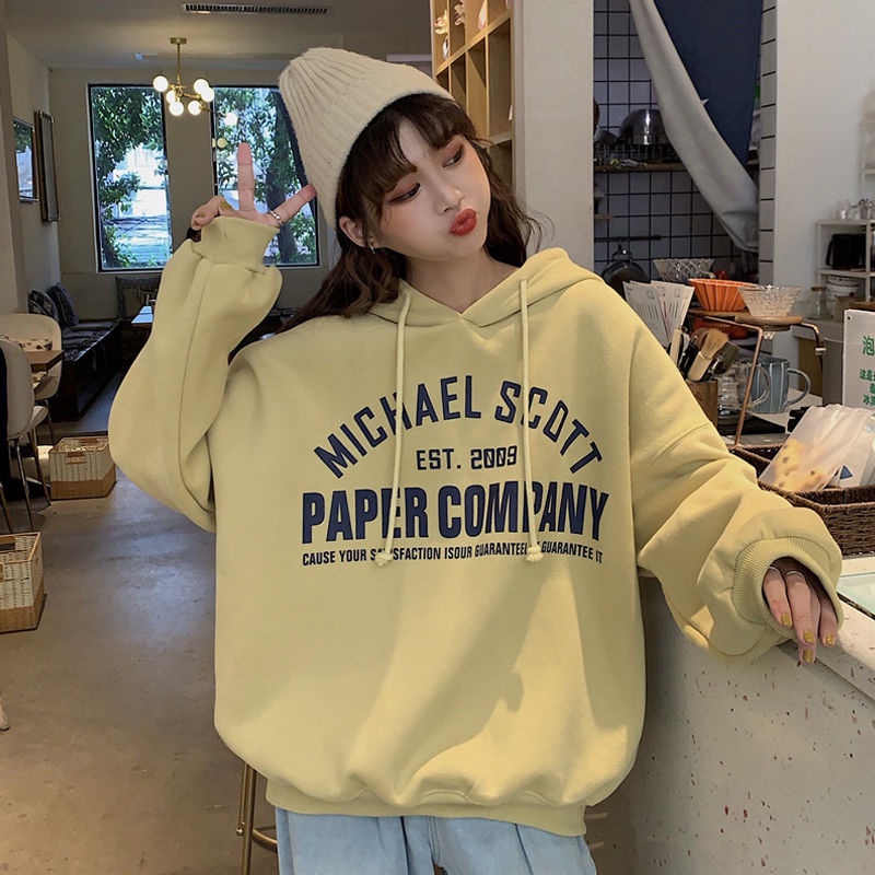 Áo Hoodie Nữ Tay Dài Dáng Rộng Thoải Mái Phong Cách Hàn Quốc Mới | BigBuy360 - bigbuy360.vn