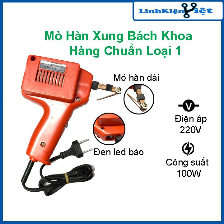 Mỏ hàn xung Bách Khoa công suất 100W 220V hàng chuẩn loại 1