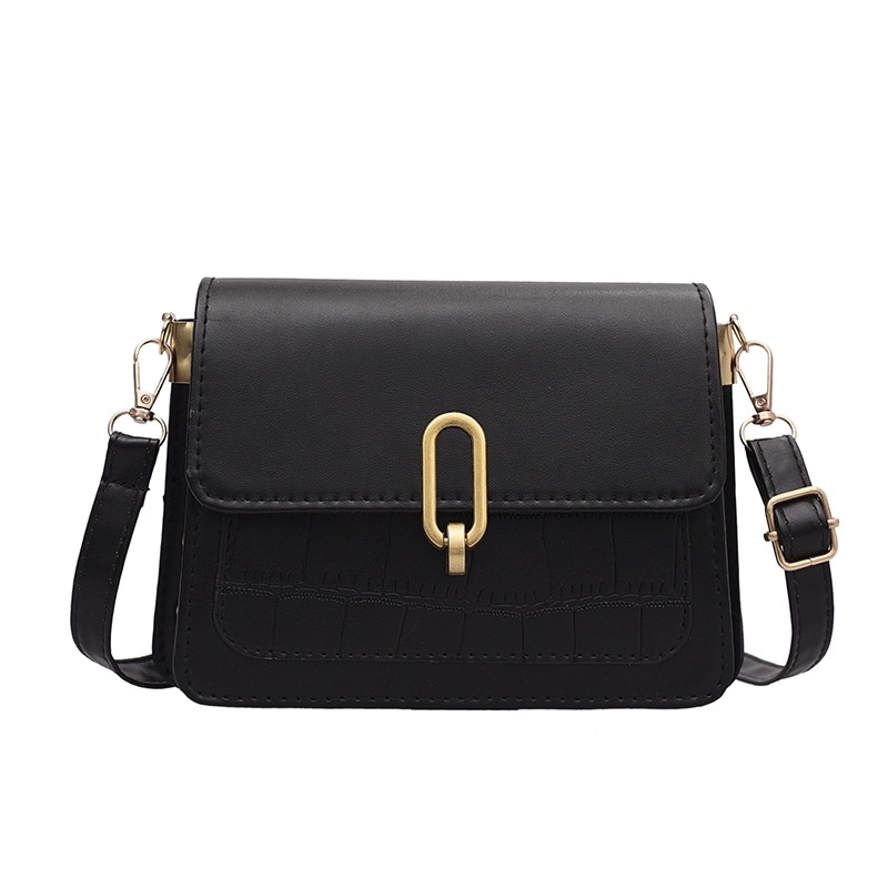 Túi đeo chéo IELGY màu trơn đơn giản thời trang dành cho nữ