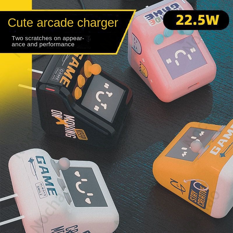 Dây Cáp Sạc Nhanh 22.5WPD Hình Mèo Bơ Dễ Thương