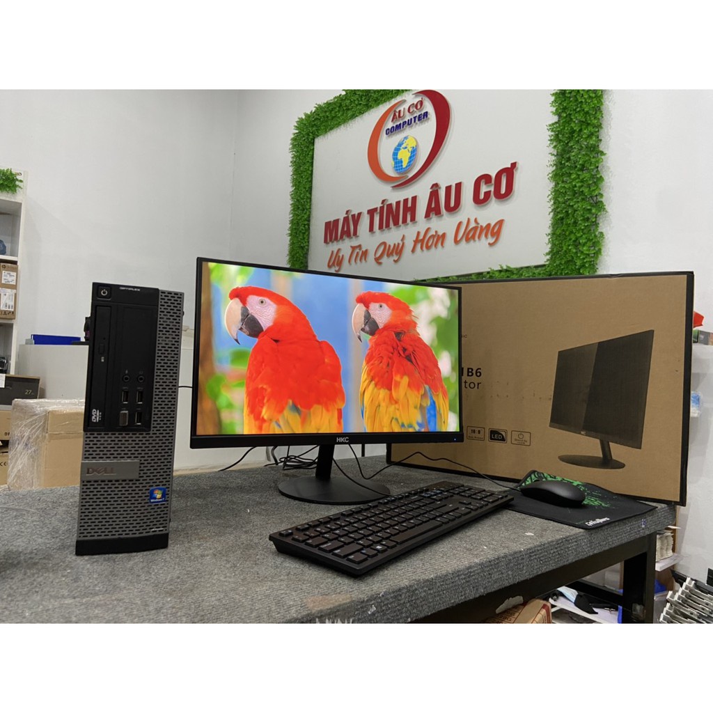 Bộ máy tính Văn phòng Dell Optiplex (Core i7 2600 - Core i5 - Ram 8Gb - SSD 120Gb) Màn hình full viền HKC 22 inch