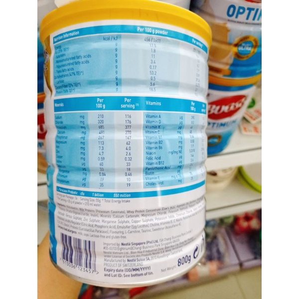 SỮA NUTREN OPTIMUM 800G