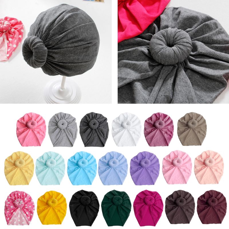Mũ Beanie Thắt Nút Cho Bé