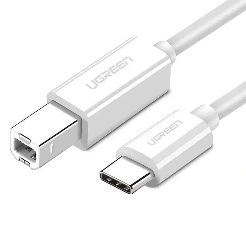 1.5M màu trắng Dây USB-C sang cáp máy in UGREEN 40417 US241
