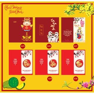 2000 bao lì xì 2021 khách đã chọn mẫu