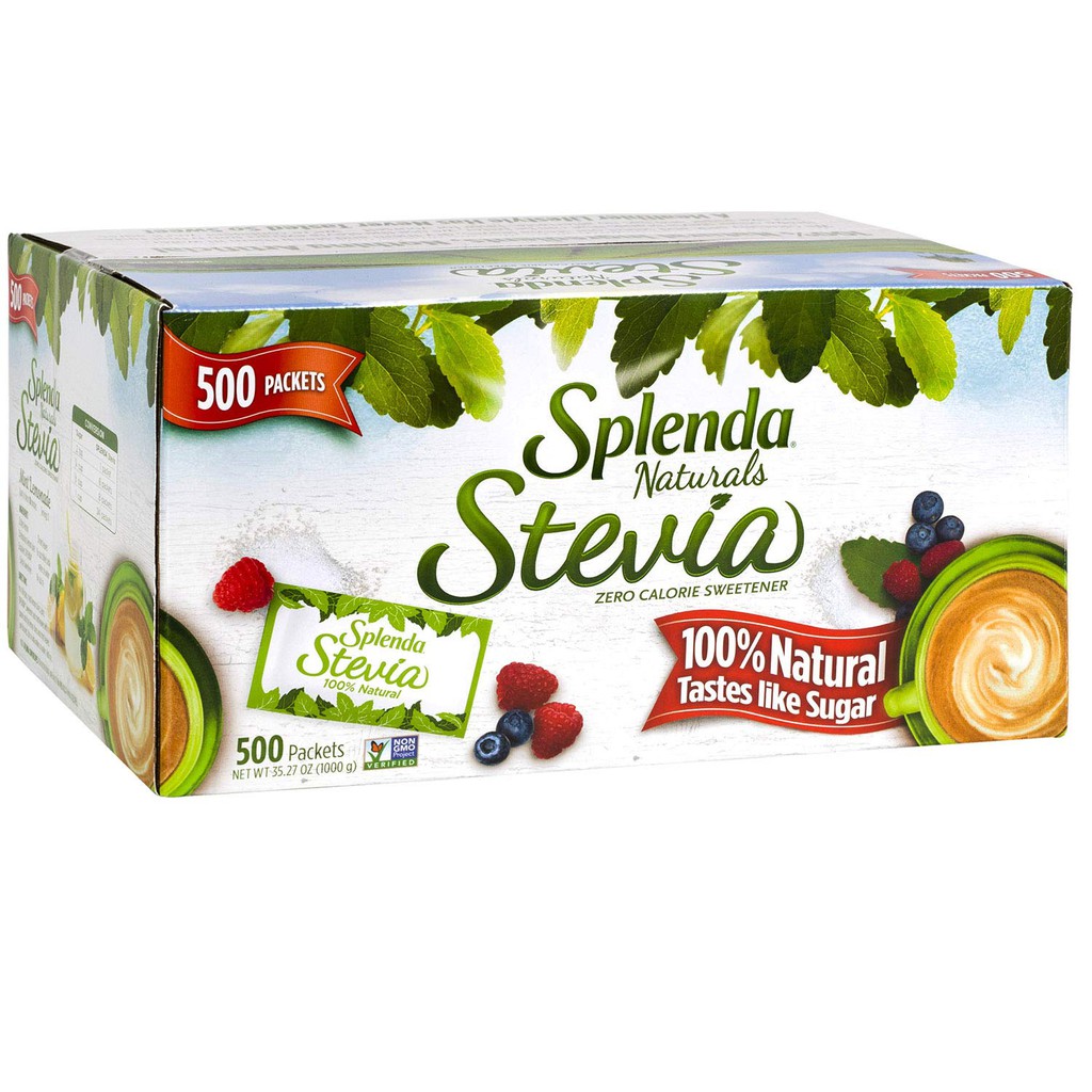 Combo 100 gói đường ăn kiêng Splenda Stevia 2 gam của Mỹ. Tốt cho Keto/Das/Low Carb