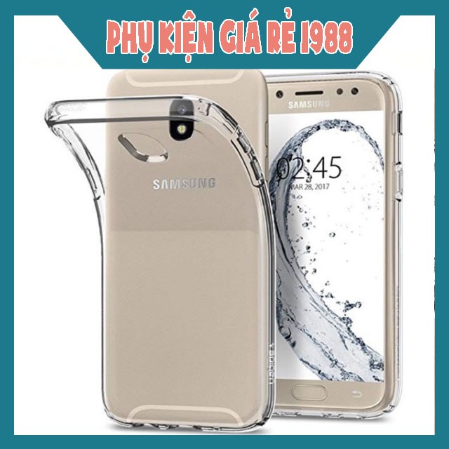 Ốp lưng Silicon trong suốt Samsung J3 Pro