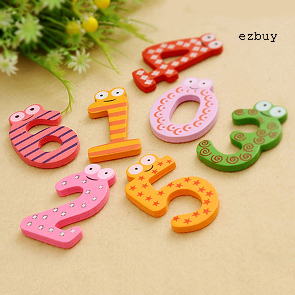 Bộ 10 Chữ Số 0-9 Có Nam Châm Dán Tủ Lạnh Cho Bé