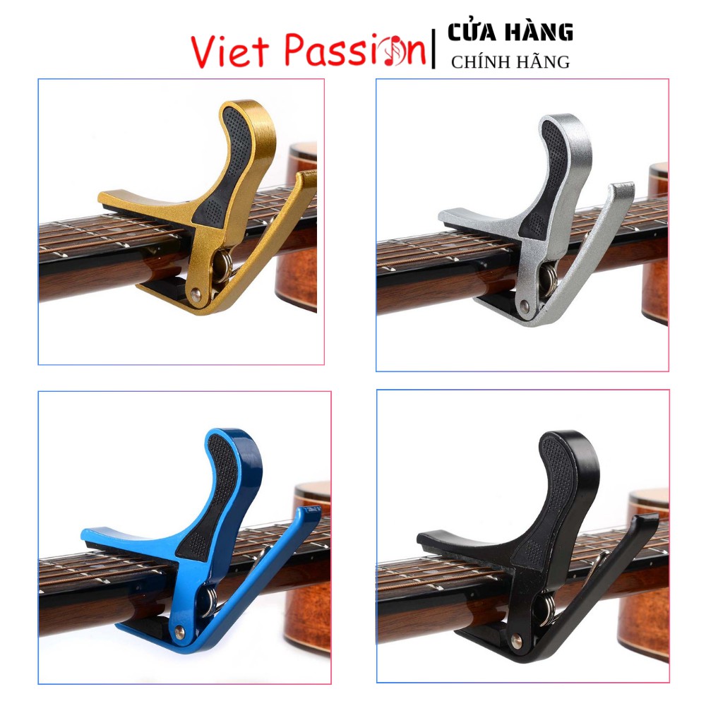 Capo đàn guitar classic acoustic Vietpassion lên dây chuyên nghiệp màu vàng đồng hợp kim chắc chắn ghi ta