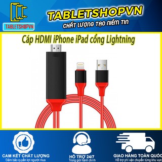 HDMI cổng Lightning cho Iphone/Ipad - đỏ