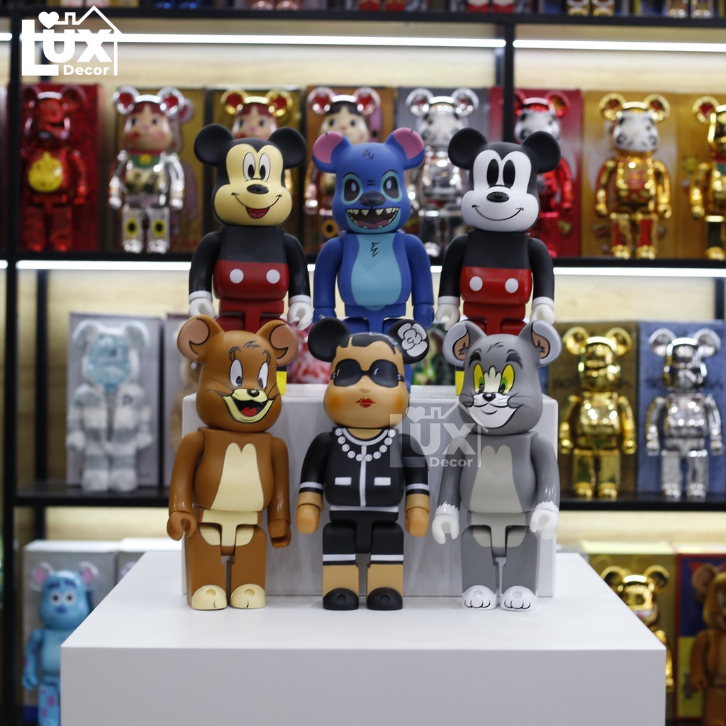 Mô Hình BEARBRICK 400% nhân vật Marvel, DC, siêu anh hùng  trang trí, decor ,quà tặng