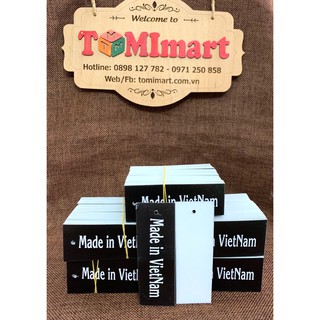 Tag mác quần áo made in Việt Nam