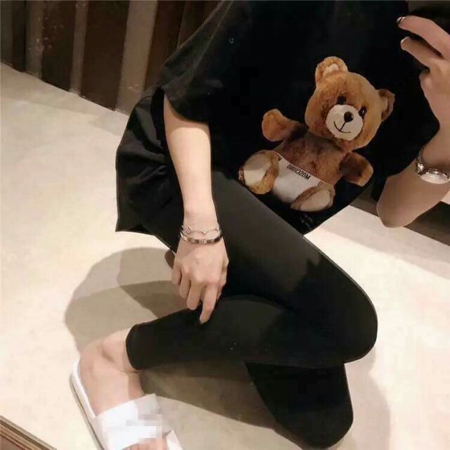 Quần legging túi gấu cho nữ