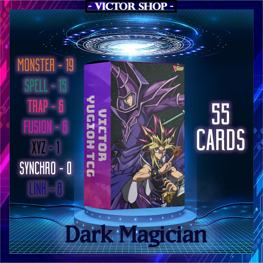 Bộ bài - Dark Magician - 55 lá (Không in mặt sau)