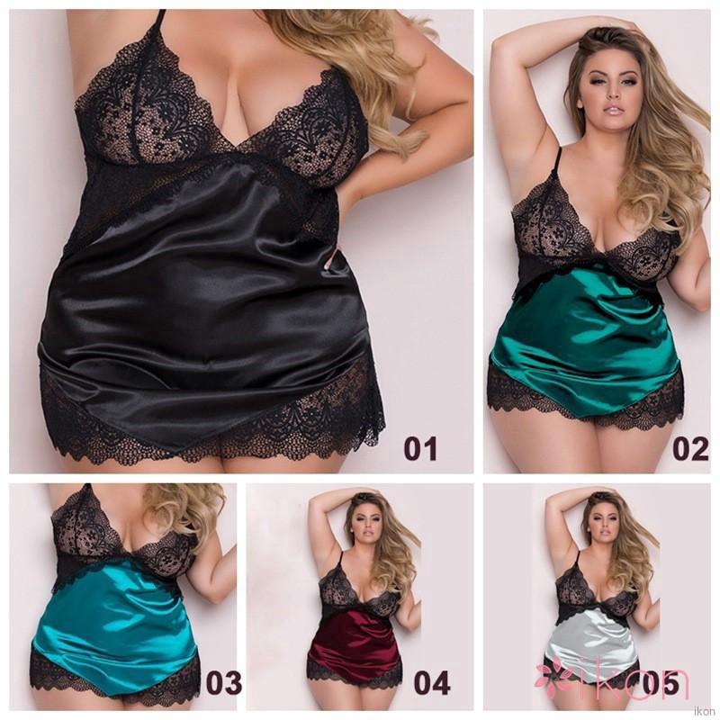 Đầm lụa ngủ 2 dây viền ren cỡ lớn gợi cảm cho nữ đầm hoa váy hoa nhí