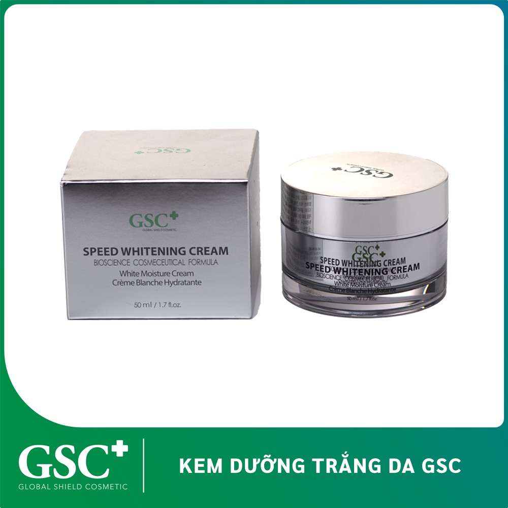 Kem dưỡng trắng da GSC Speed Whitening Cream hỗ trợ điều trị nám, tàn nhang, mụn 50g