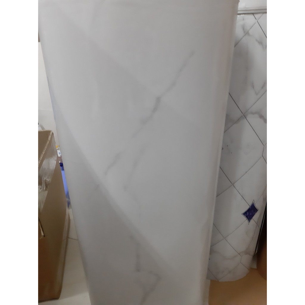 Decal tráng nhôm cách nhiệt đá hoa cương vân sợi khổ 60cm keo sẵn bóc dán (giá bán 1m dài)