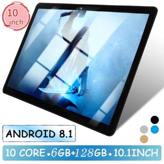 Máy tính bảng 6g + 128g android 8.1 wifi máy tính 10 inch octa core dual sim dual camera phía sau 13mp ips bluetooth