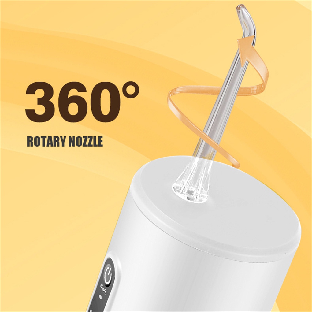 [Hàng mới về] Máy tăm nước điện 280ML loại bỏ vết ố vôi răng 3 chế độ có thể sạc lại và điều chỉnh chống nước IPX7