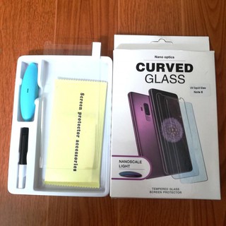 Miếng dán cường lực Samsung Galaxy S8 Keo nước UV Full - (Trong suốt)