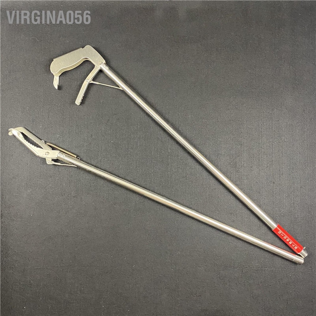 Có thể bán buôn Kẹp Rắn Bằng Thép Không Gỉ Dày Dặn Có Thể Gập Lại Kèm Khóa Cho Cua / Rắn / Tôm Hùm virgina056 Hàng giao ngay
