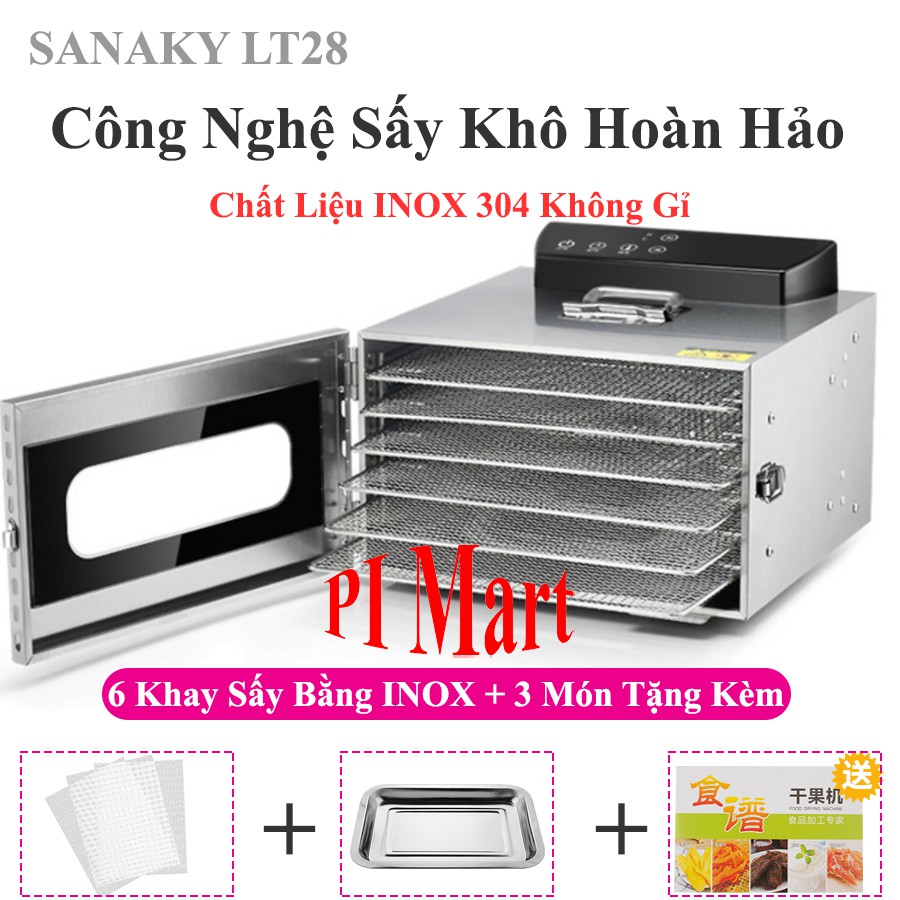 Máy Sấy Thực Phẩm Mini SANAKY LT28 | Máy Sấy Hoa Quả - SANAKY LT28