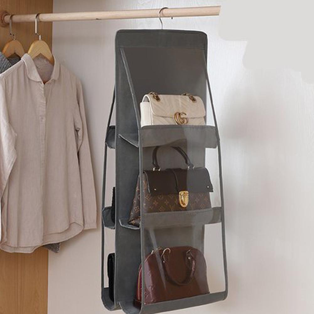 Túi treo bảo quản túi xách 6 ngăn có móc treo 360 độ