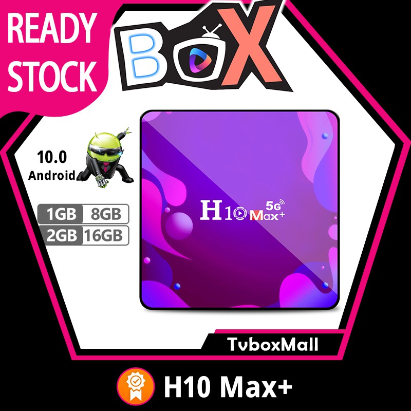 Hộp Tv TVBOXMALL H10 Max Plus 4k Hd Android 10.0 Hdmi 2.0 H3 Lõi Tứ