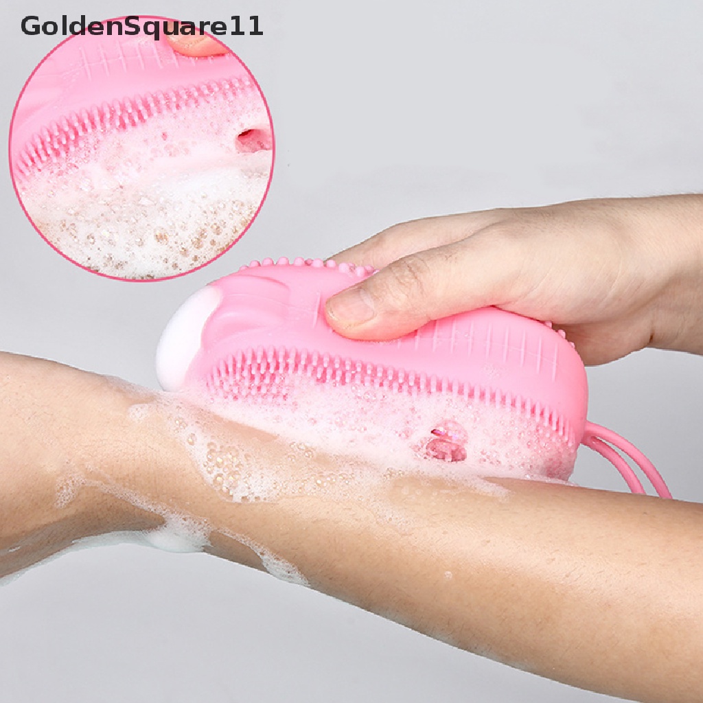 Bàn Chải Tắm Silicone Tẩy Tế Bào Chết Mát Xa Cơ Thể Goldsquare11