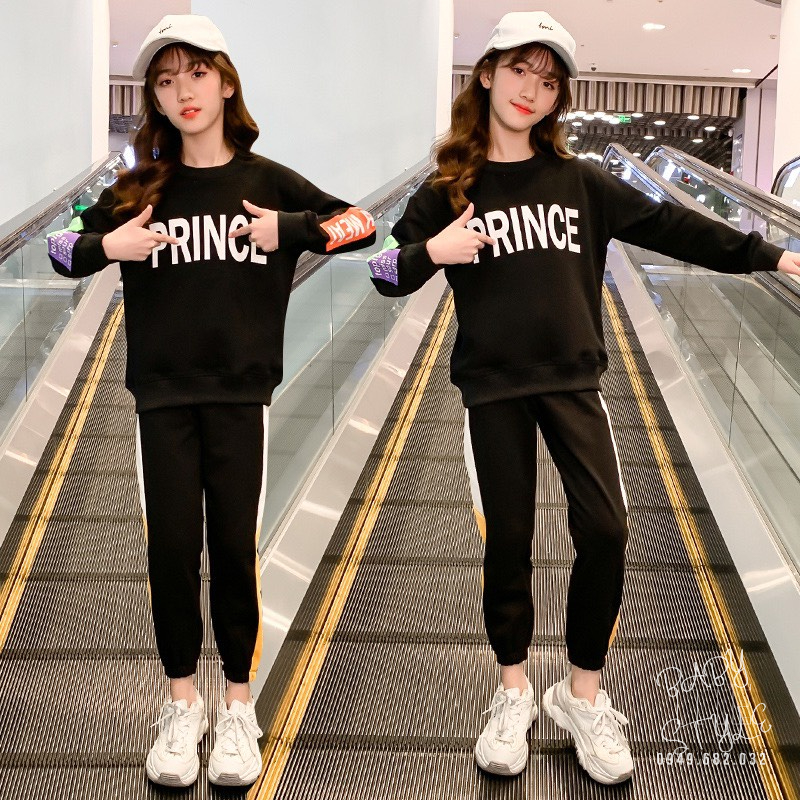 Bộ quần áo thu đông &quot;PRINCE&quot; 14-45kg. Bộ quần áo dài tay ấm áp cho bé 4-14 tuổi. Vải dày đẹp. Hàng may kỹ. G41