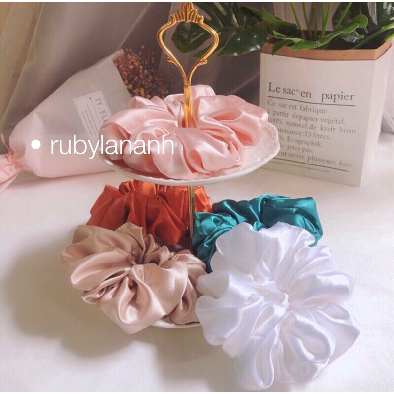 Scrunchies siêu to siêu nhún màu xinh