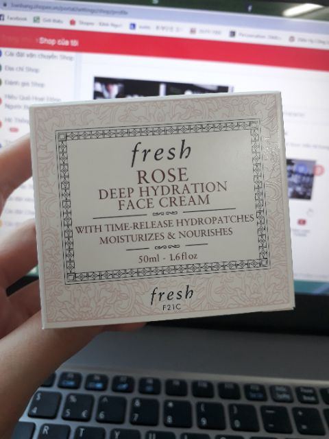 [50ml]Kem dưỡng Fresh Rose Deep Hydration Face