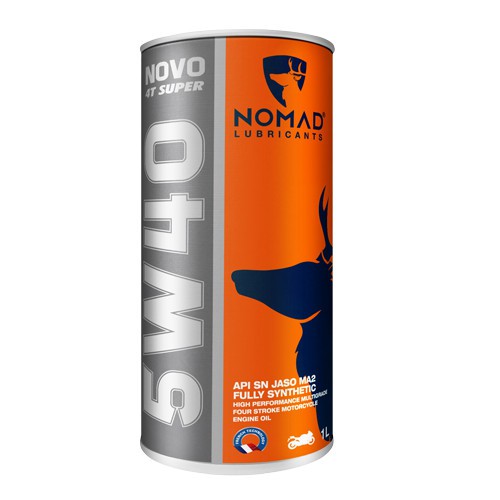 Nhớt xe máy tổng hợp toàn phần NOMAD 1L API SN- JASO MA2 5W40 dầu nhớt NK Thái Lan