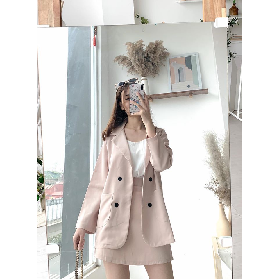 Set đồ nữ Blazer kèm chân váy Áo Vest nữ VNXK kèm đầm (ảnh-video thật/sẵ) | BigBuy360 - bigbuy360.vn